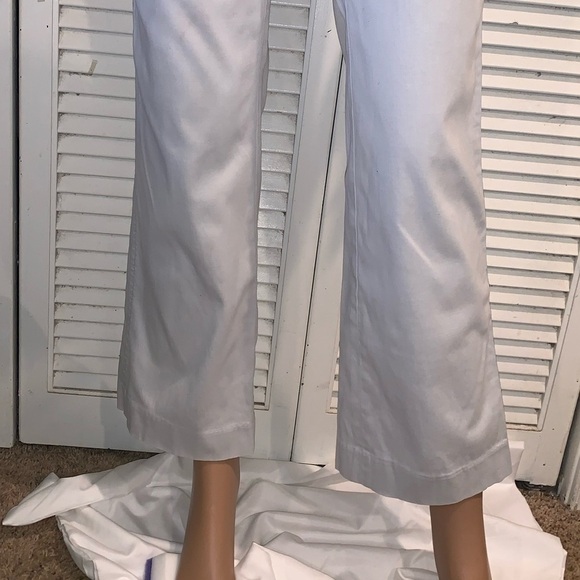 GAP Ivory Flat Front Chino Straight Regular Fit Pants Women's Size - Picture 7 of 10